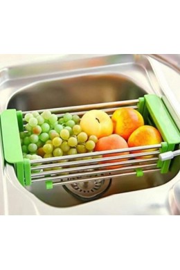 Многофункциональная складная кухонная полка Kitchen Drain Shelf Rack от 33см до 48см