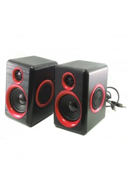 Компьютерные колонки акустика 2.0 USB FnT FT-165 Красные