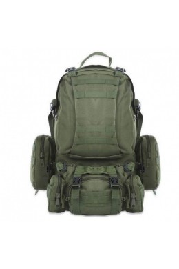 Рюкзак тактический военный с подсумками 55 л Tactical Backpack oliva B08